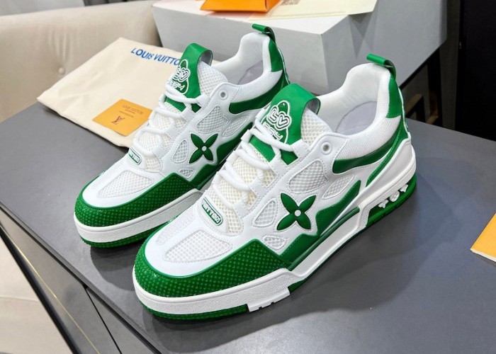 l***v skate sneaker green